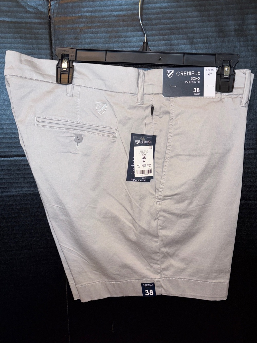 Daniel Cremieux Light Gray Men’s Flat Front Shorts